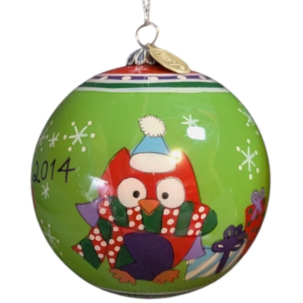Pier 1 Li Bien 2014 Boxed Vintage Collectors Owl Ornament